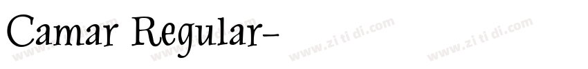 Camar Regular字体转换